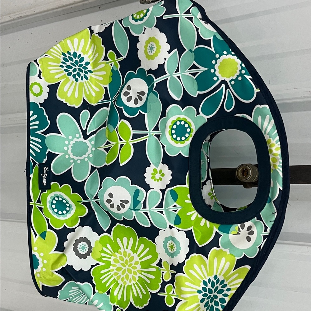 Vera Bradley Blue and Green Floral Tote Cooler
